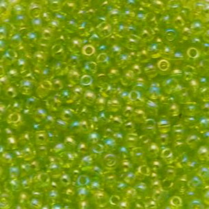 Margele TOHO - rotunde 11/0 : Inside-Color Jonquil/Shamrock-Lined 20 g