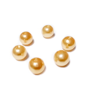 Perle plastic ABS, imitatie perle, aurii, 8mm