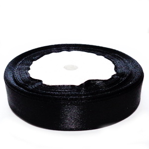 Satin negru, latime 16 mm-rola cca 22m 1 buc