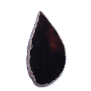 Pandantiv agata negru, 65x42x5mm