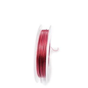 Sarma siliconata rosie, 0.38 mm-rola aprox 10m 1 buc