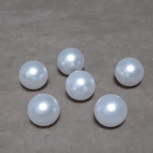 Perle plastic albe, FARA ORIFICIU, 10 mm 1 buc
