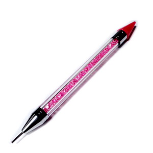 Creion cu varf de ceara pentru prins cristale, roz, 146x10~11.5mm