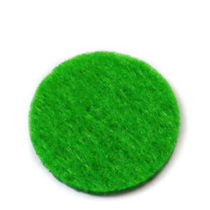 Fetru verde, rotund, 22x3mm