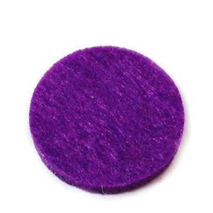 Fetru violet, rotund, 22x3mm 1 buc