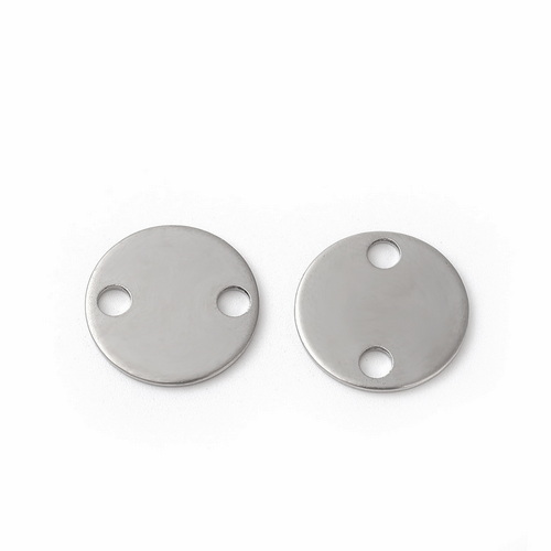 Conector/link otel inoxidabil, plat, 16x1mm, orif.3mm 1 buc