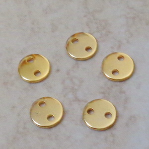 Conector/link otel inoxidabil auriu, rotund, 6x0.8mm 1 buc