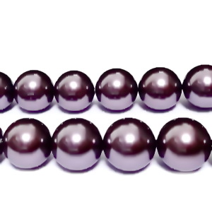 Perle stil Mallorca, violet, 12 mm 1 buc