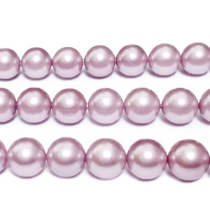 Perle stil Mallorca, roz prafuit, 8 mm 1 buc