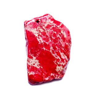 Pandantiv regalit rosu cu jasp imperial, 41x28x5mm 1 buc