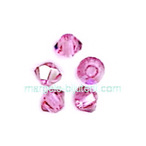 Margele Preciosa biconice Rose AB - 3mm 1 buc