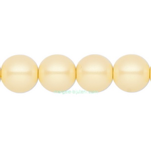 Perle Preciosa Pearlescent Yellow 5mm 1 buc