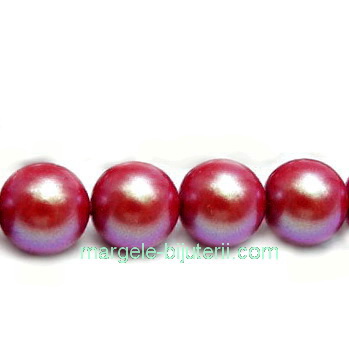 Perle Preciosa Pearlescent Red 5mm 1 buc