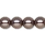 Perle Preciosa Dark Grey 12mm 1 buc