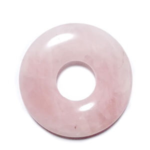 Pandantiv cuart roz, disc 50x7 mm