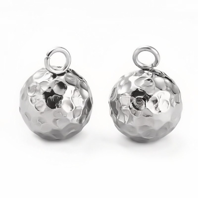 Pandantiv otel inoxidabil, 12x5x1mm, rotund, 10.8x8mm 1 buc