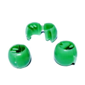Margele plastic verde, pt, par, cu sistem de inchidere, 11.5x8.5x10.5mm 1 buc