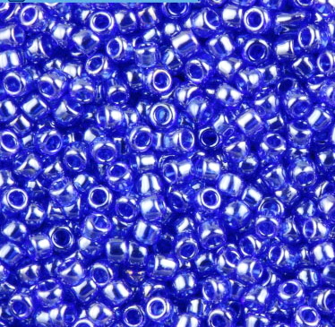 Margele TOHO , rotunde 11/0 : Transparent,Lustered Cobalt 20 g