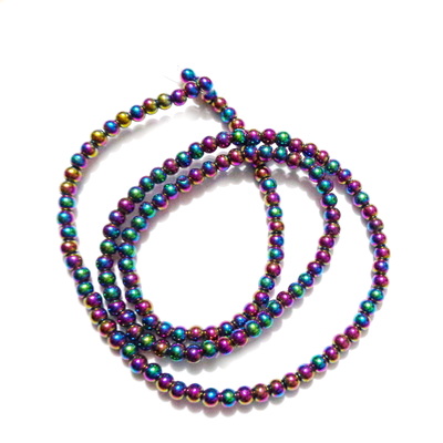 Hematite electroplacate multicolor, 3mm- sir 146 bc 1 buc