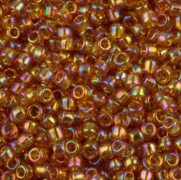 Margele TOHO rotunde 11/0 : Transparent-Rainbow Topaz