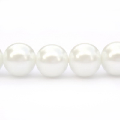 Perle sticla albe 12 mm(f.putin zgariate)