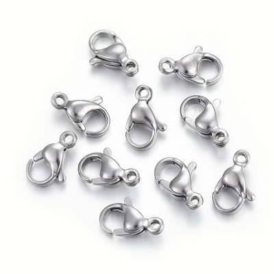 Inchizatoare ovala otel inoxidabil chirurgical 316, 9x6x3mm 1 buc