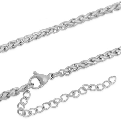 Lantisor otel inoxidabil chirurgical 316, grosime 3mm, 45+4.5cm-cu inchizatoare 1 buc