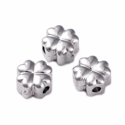 Margele/distantiere otel inoxidabil 304, trifoi cu 4 foi 6x6x4mm 1 buc