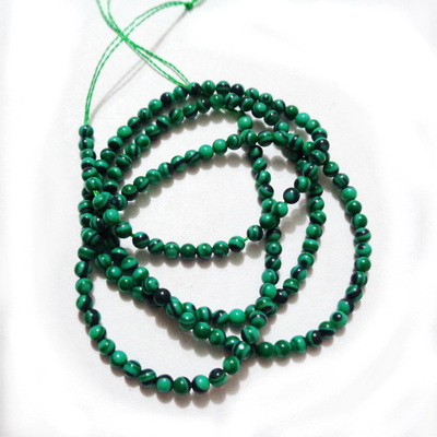 Malachit sferic, verde, 2mm-sir 174 buc 1 buc