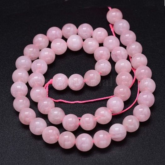 Cuart roz deschis, sferic, 8,5mm-sir 48 buc 1 buc