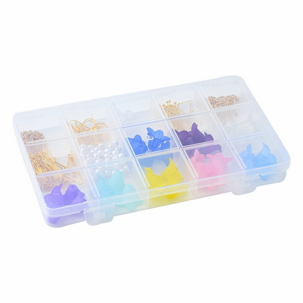 Kit confectionare bijuterii cu flori acrilice, accesorii 1 buc