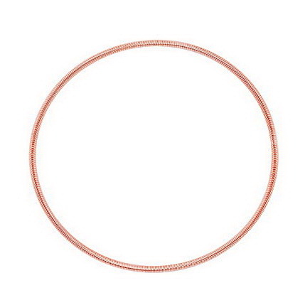 Bratara sarma french wire otel, spiralata, roz, lungime 5.85cm, grosime 2mm 1 buc