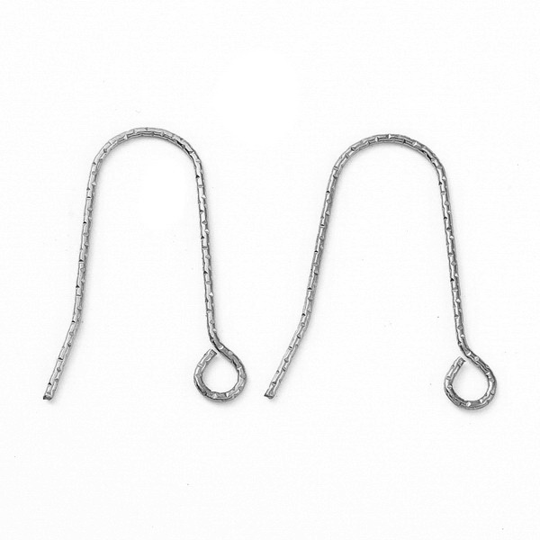 Tortite cercei otel inoxidabil 316, cu striatii 22x15x0.9mm 2 buc