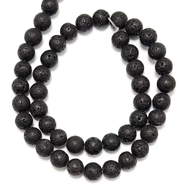 Lava sferica, neagra, 8.5mm-sir 47buc 1 buc