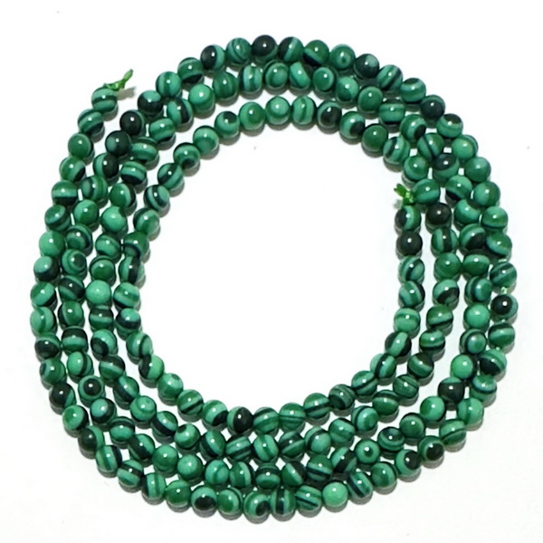 Malachit sferic, verde, 2.5mm-sir 170 buc 1 buc