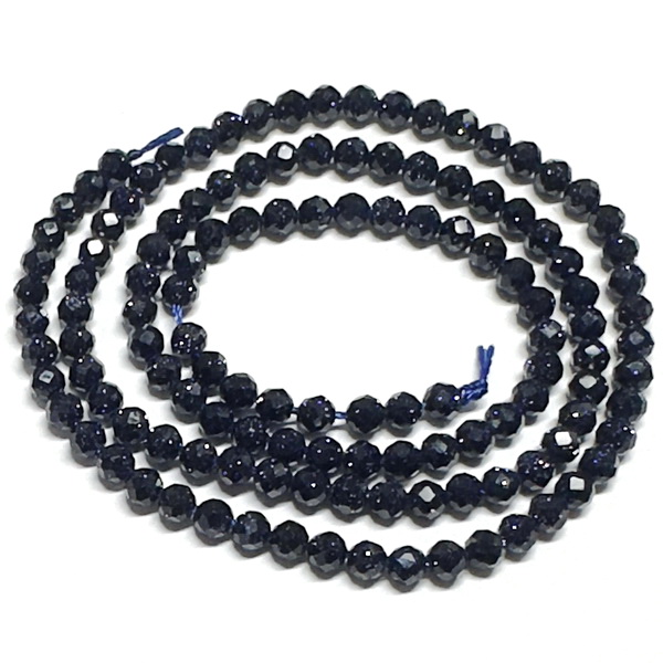Piatra soarelui bleu, fatetata, 3mm-sir 132 buc 1 buc