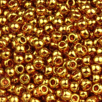 Margele TOHO rotunde 11/0 : Gold-Lustered Transparent 20 g