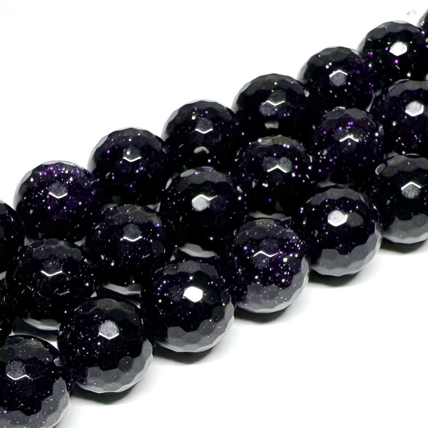 Piatra soarelui bleu fatetata, 10mm 1 buc