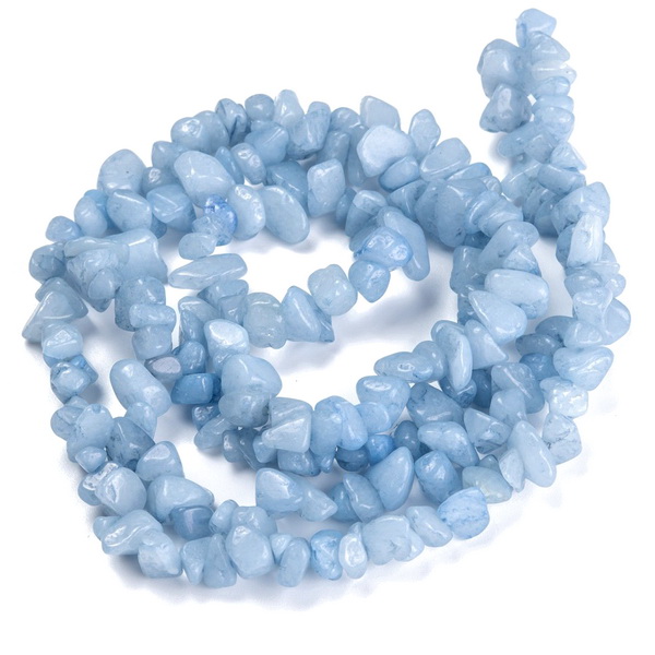 Chips aquamarine 5~10mm-sir 82cm 1 buc