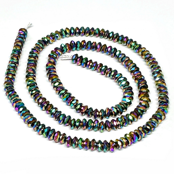 Hematit hexagonal electroplacat multicolor, 4x4x2mm-sir 190 buc 1 buc