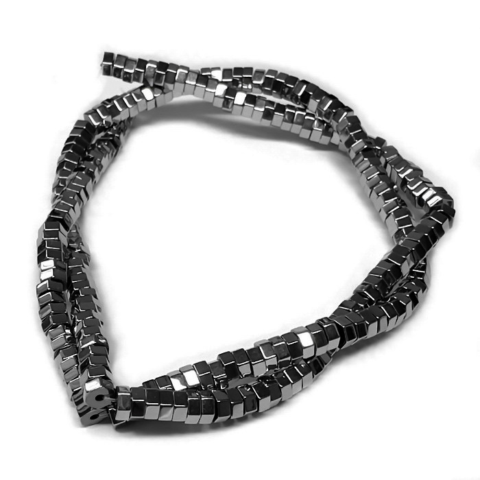 Hematit hexagonal negru, 4x4x2mm-sir 190 buc 1 buc