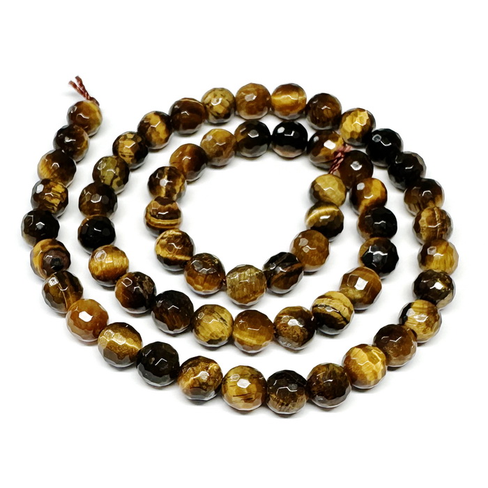 Ochi de tigru fatetat 6mm-sir 59 buc 1 buc