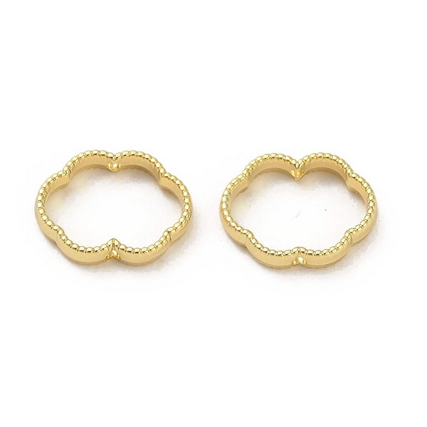 Cadru pentru margele, auriu, floare 15x12x3.5mm 1 buc