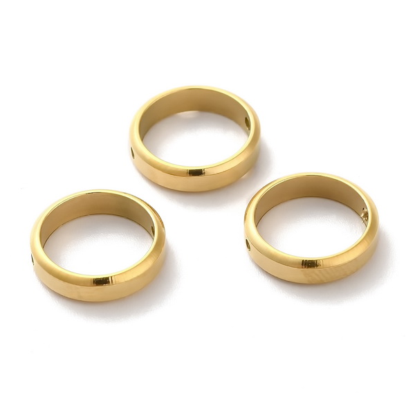 Link/inel de legatura otel inoxidabil 201 auriu, 12x03mm 1 buc