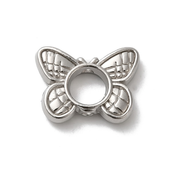 Margele otel inoxidabil chirurgical 304, fluture 12x16x3.5mm 1 buc