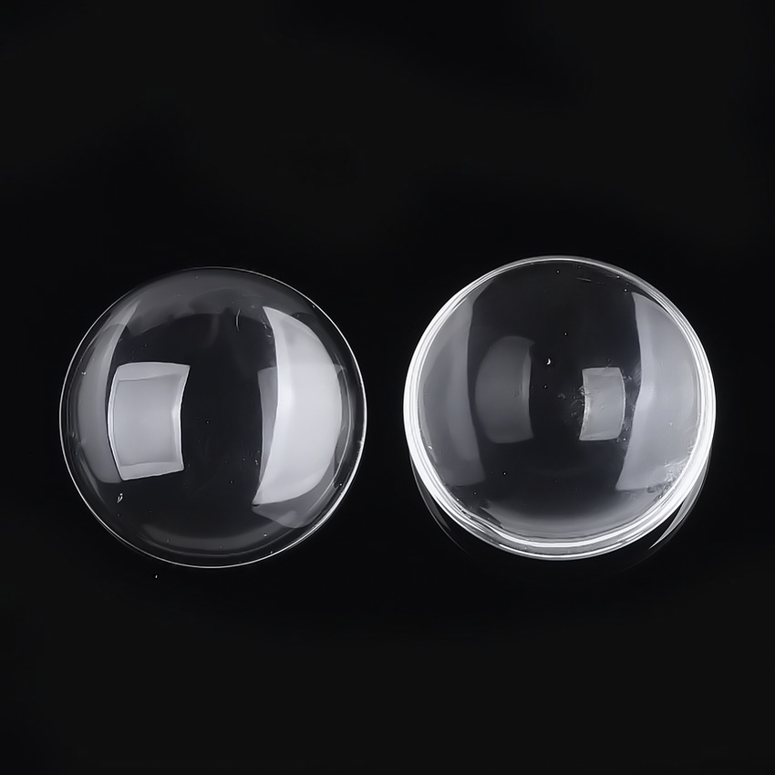Cabochon sticla transparenta 30x5.5~6.5mm 1 buc