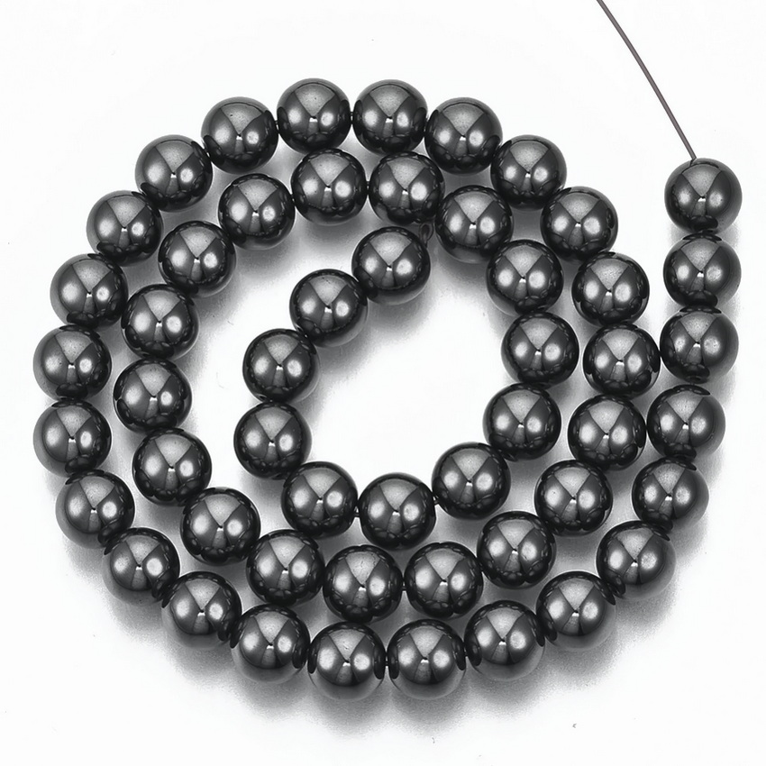 Hematit sferic 8mm-sir 50 buc 1 buc