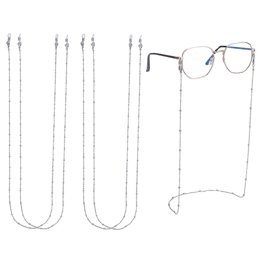 Lant pt. ochelari otel inoxidabil 304 cu bucle silicon, 76cm 1 buc