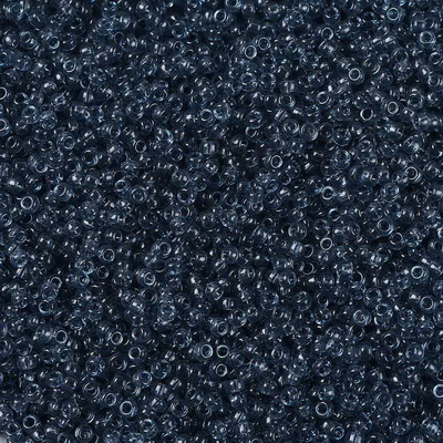 Margele Miyuki Rocailles,15/0, 1.5mm, (RR2411) Transparent Montana Blue-5g 1 buc