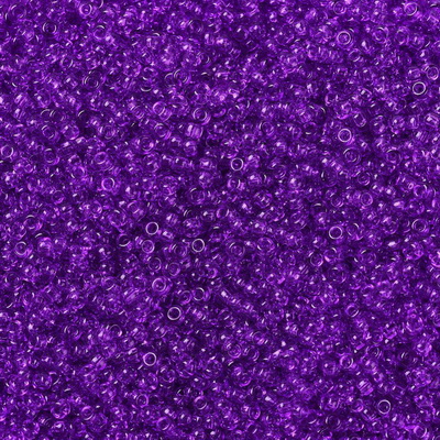 Margele Miyuki Rocailles,11/0, 2x1.3mm (RR1315) Dyed Transparent Red Violet-5g 1 buc
